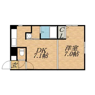 コスモ美香保【301号室】の間取り