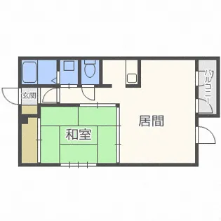 ルミエールFⅢ【202号室】の間取り