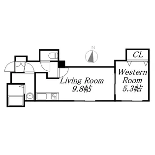 サンテラス元町Ⅲ【3階】の間取り