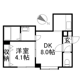 アールズグランデ【201号室】の間取り