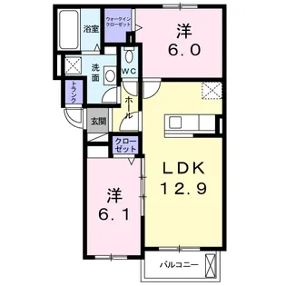 ノースドミール【4階】の間取り