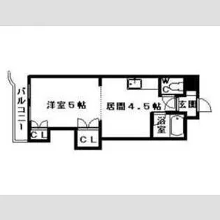 クレセント細川北25条【00702号室】の間取り