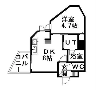 クラッセ円山 WEST【00403号室】の間取り