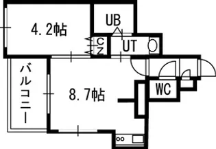 クラッセ知事公館前【00403号室】の間取り