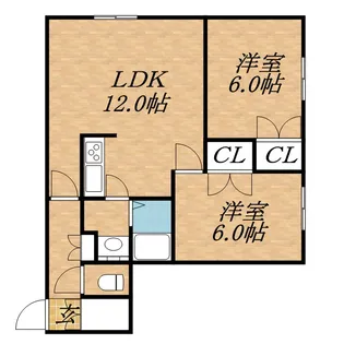 コート312【202号室】の間取り