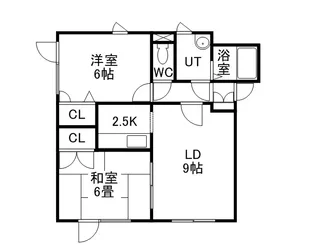 カーサ福士Ⅰ【202号室】の間取り