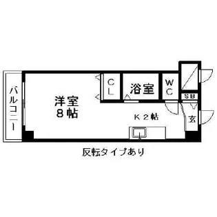 メゾンクレスト元町【406号室】の間取り