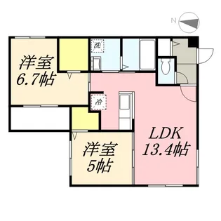 ドルチェ621【2階】の間取り