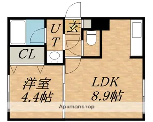 北海道札幌市東区北三十三条東12丁目【マンション】の間取り
