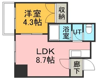 リズムKITA25【5階】の間取り