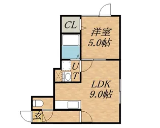エフ グランツ【105号室】の間取り