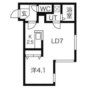 ノースカナル【2階】の間取り