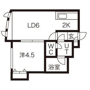 グローリアスM【205号室】の間取り
