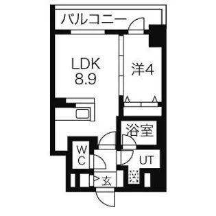 バロンドール【9階】の間取り