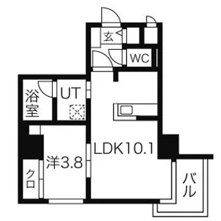 イリオスディオ 【10階】の間取り