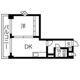ハルキハウス【208号室】の間取り
