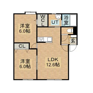 カーサノルテツリー【2階】の間取り