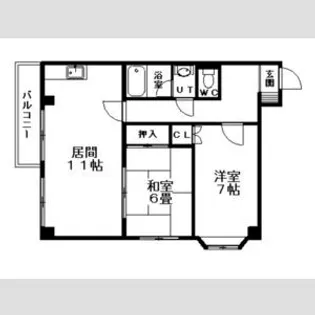 モアノース40【00302号室】の間取り