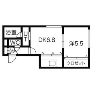 ブランノワールドゥカトル【2階】の間取り