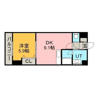 美工ビル【7階】の間取り