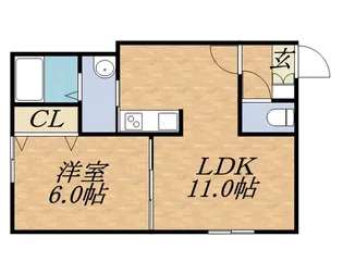 プランドール円山表参道【2階】の間取り