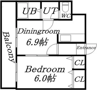 大玄ビル【202号室】の間取り
