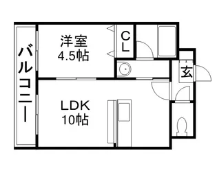 マリオン桑園【3階】の間取り