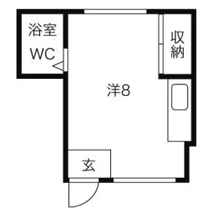 パレス北30【203号室】の間取り