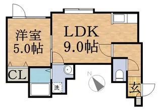 ノースフィールド【1階】の間取り