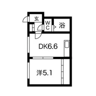 北星ハイツA【210号室】の間取り