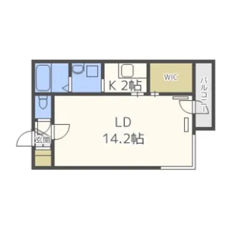 グリーンヴィル【4階】の間取り