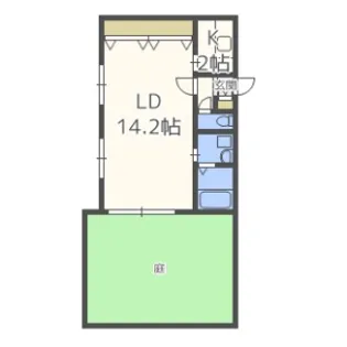 グリーンヴィル【1階】の間取り