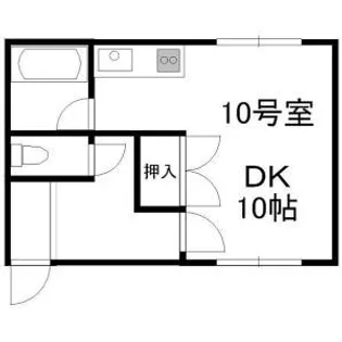 ハニサクル麻生【410号室号室】の間取り