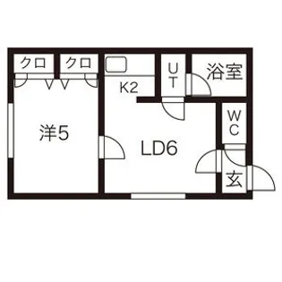 シャネル栄町弐番館【101号室】の間取り