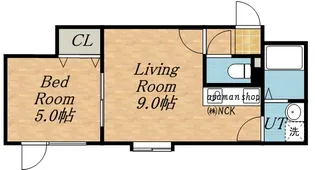メゾンド咲良【1階】の間取り