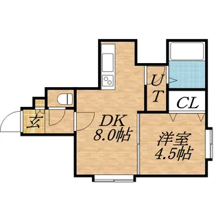 金盛マンション D棟【202号室】の間取り