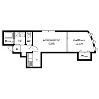 イーストサイドルームズ【201号室】の間取り