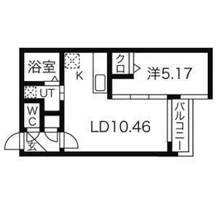 コローレE6【4階】の間取り