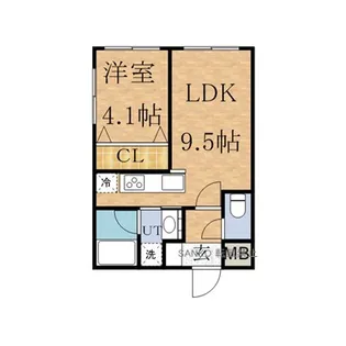 カーサフォレスト北円山【2階】の間取り