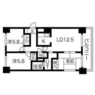 カームリブ【1階】の間取り