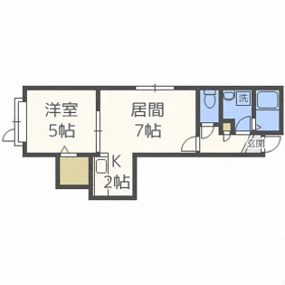 ラピスラズリ【106号室】の間取り