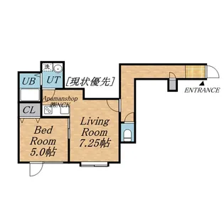 ラピスラズリ【105号室】の間取り