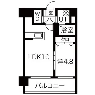 ルラシオン北9条通【14階】の間取り
