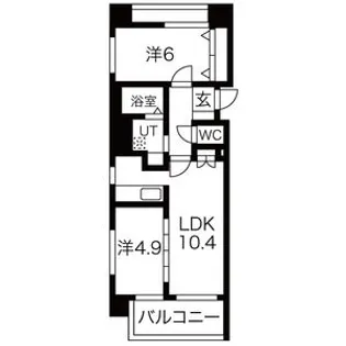 ルラシオン北9条通【9階】の間取り