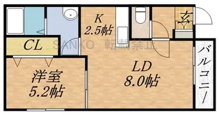 GARE DE COCO(ガレ ド ココ)【1階】の間取り
