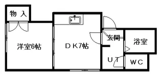 プログレスコート六番館【305号室】の間取り