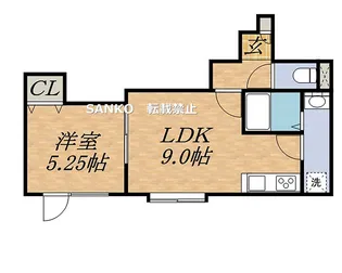 ルミナスA【203号室】の間取り