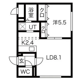 グランメールアーバンII【403号室】の間取り