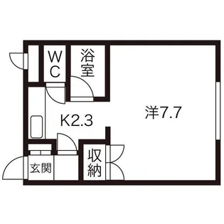 フローレス麻生【401号室】の間取り