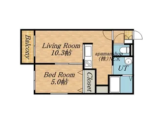 キャラメル【2階】の間取り